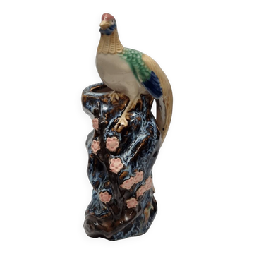 Vintage Shiwan Vase With Pheasant, 1970/80s