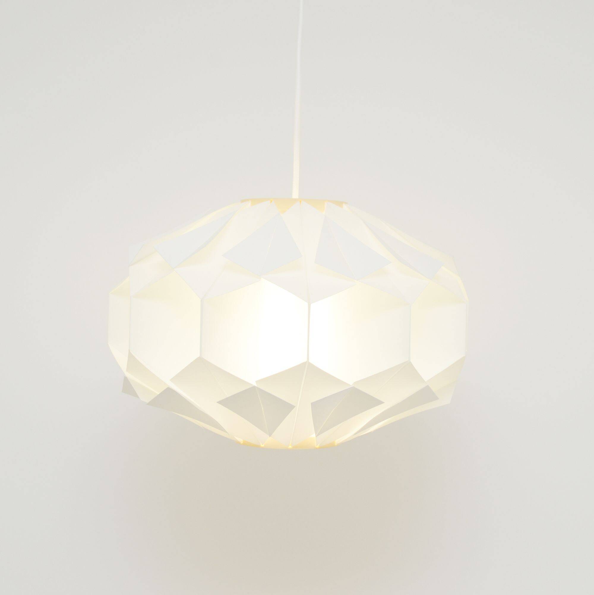 White lamp designed by L. Schioler for Hoyrup Denmark 1970