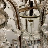 Vintage Crystal Beaded Chandelier