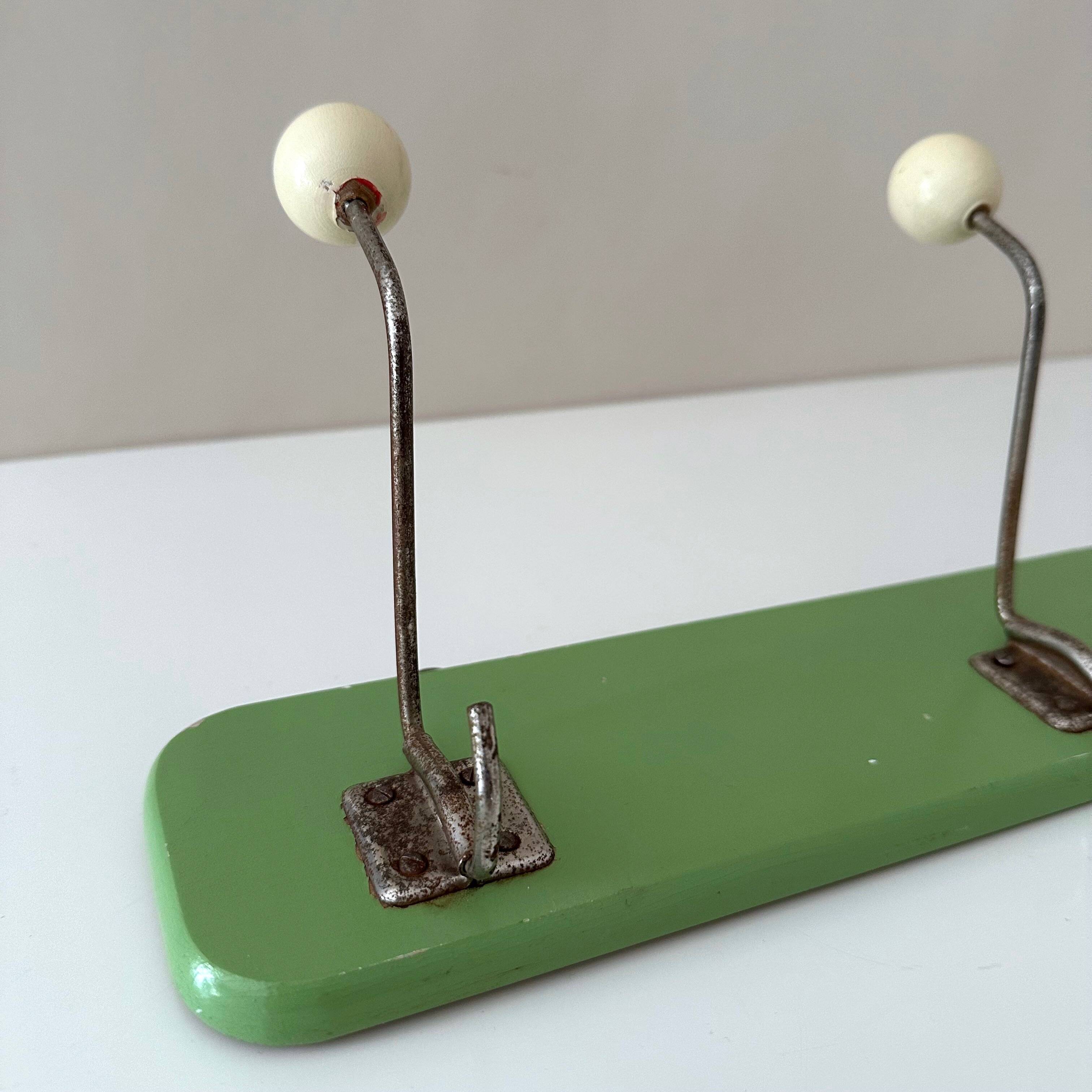 Mid-century wooden coat rack