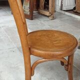 Old small Fischel children's chair with Pierrot decor