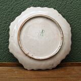 Pair of octagonal Rouen plates, signed AP