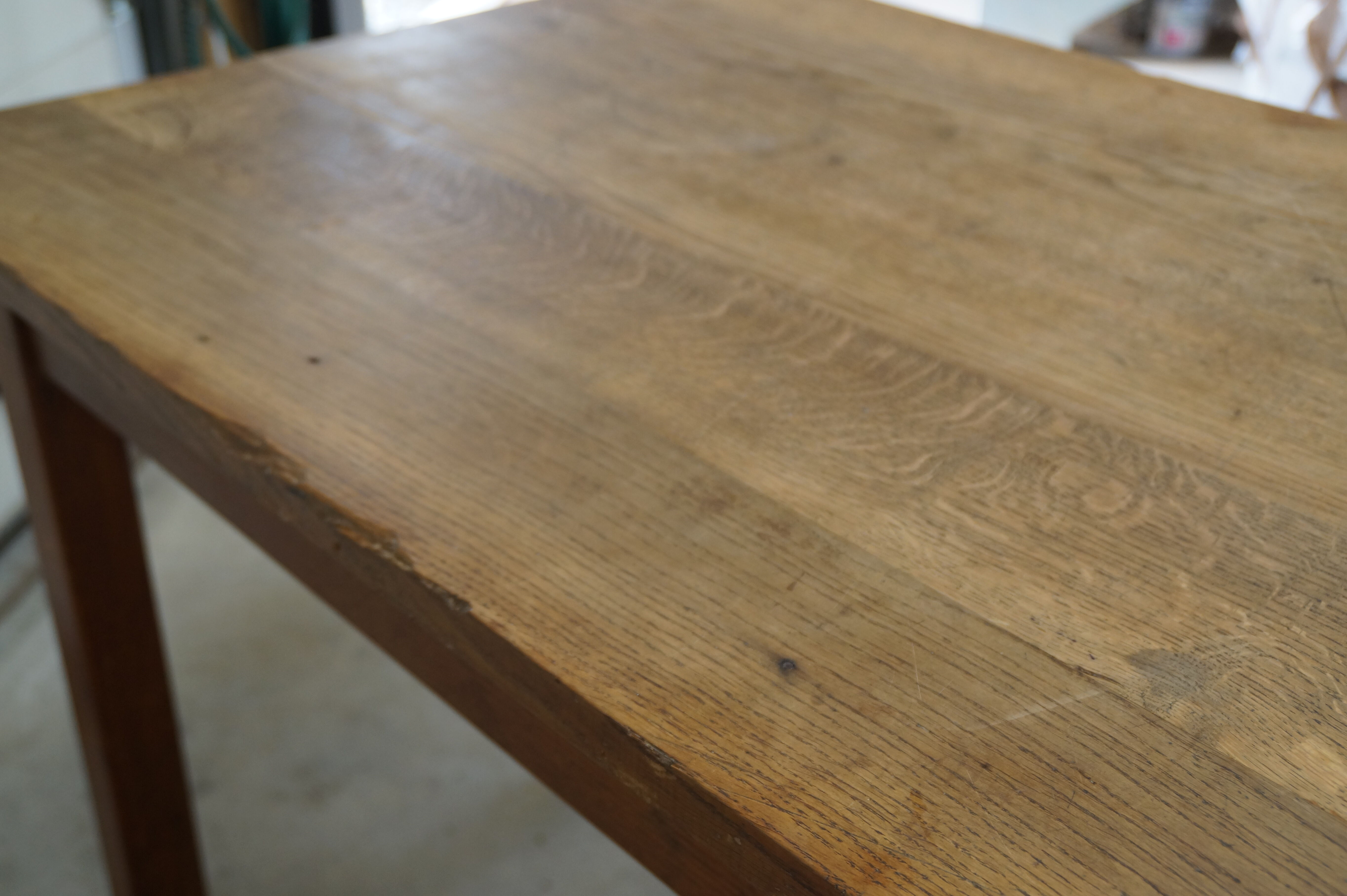 Oak farm table