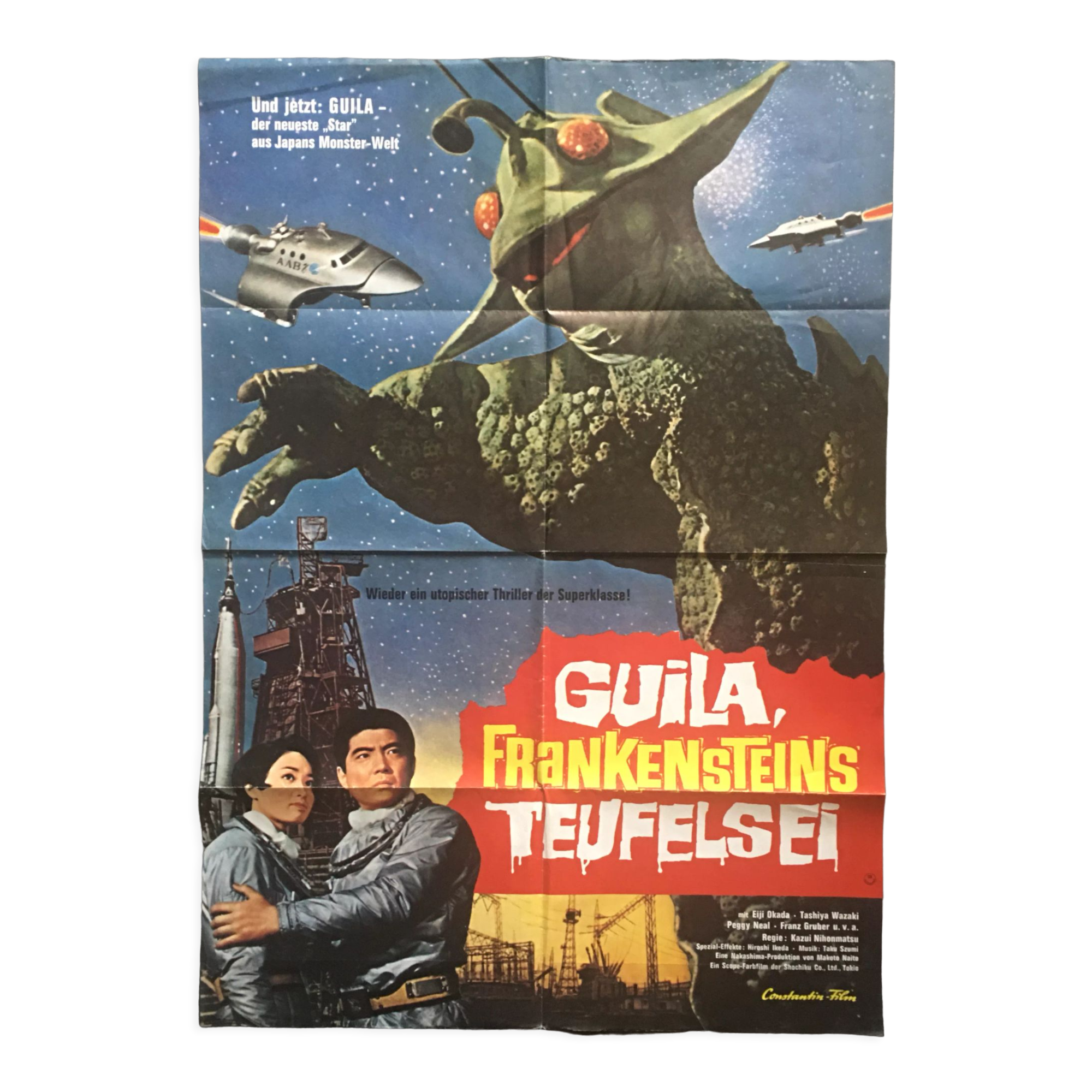 The X From Outer Space - original German poster - 1972