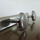 Coat rack in chromed metal, 3 hooks 70s