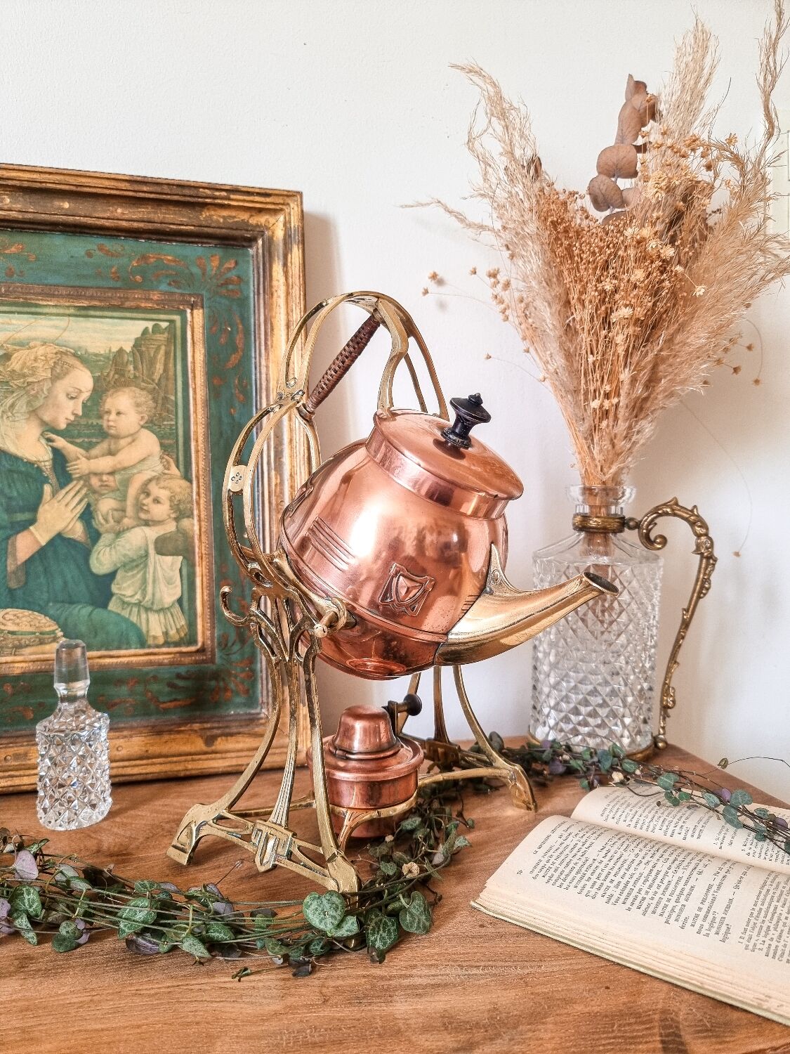 Copper and brass samovar, early 20th century