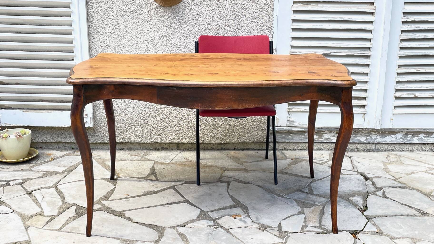 TABLE BUREAU Pieds Courbés