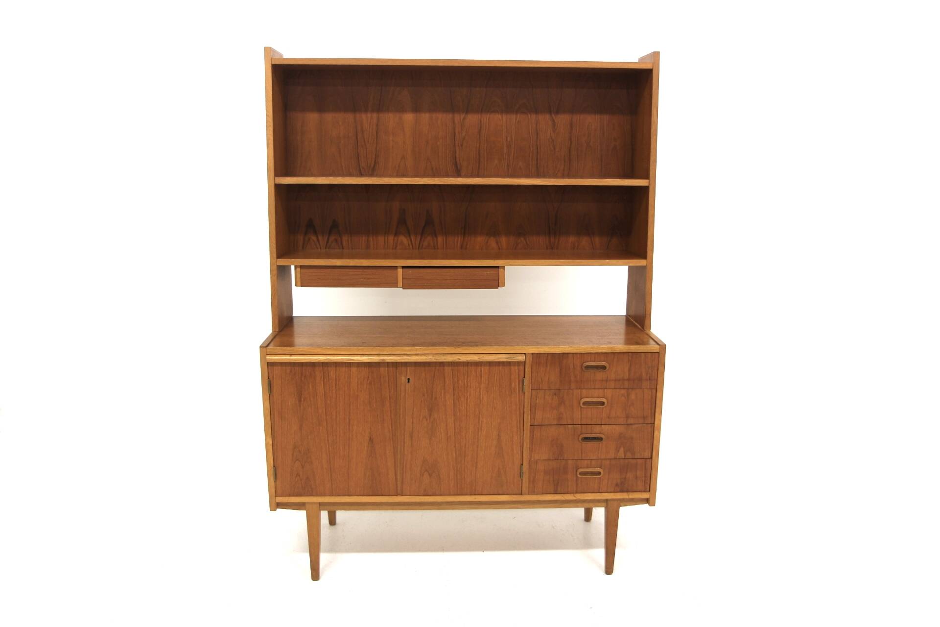 Scandinavian teak and oak secretary, Sweden, 1960