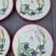 4 old plates 1900 Sarreguemines
