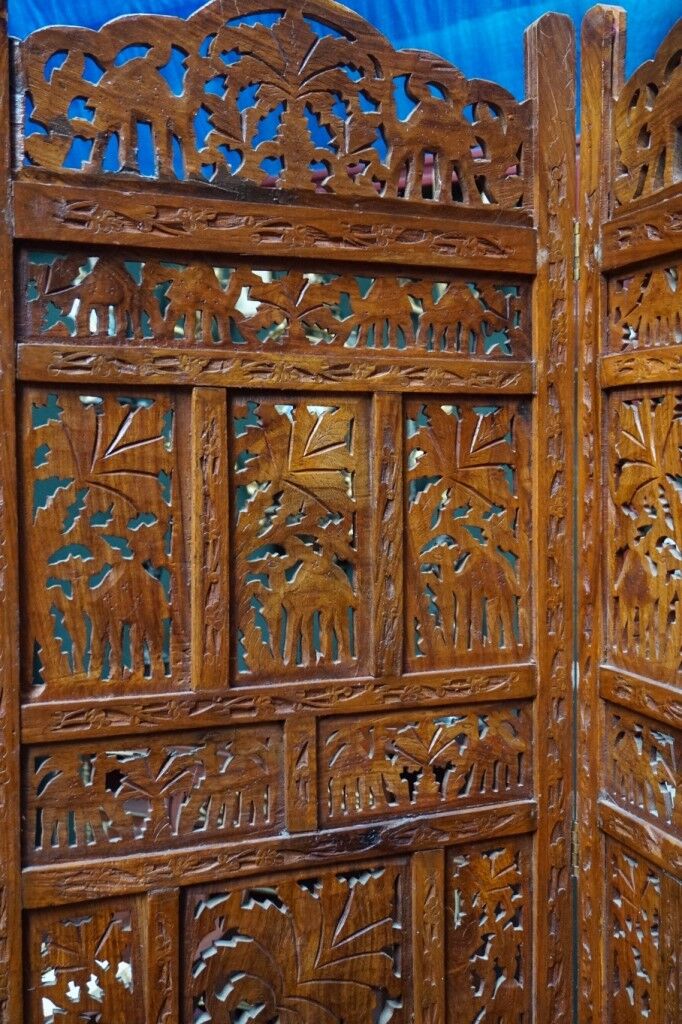 Original screen and authentic indian wooden hand carved