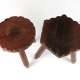 Pair of Tripod Stools