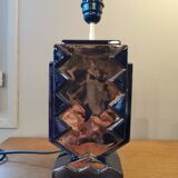 Ceramic art deco lamp effect metal