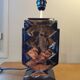 Ceramic art deco lamp effect metal