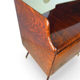 midcentury rosewood chest of drawers.