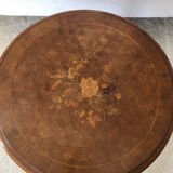 Napoleon era inlaid pedestal table 3