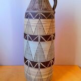 Ceramic pitcher 1960, signed VBM geometric