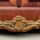 Cabinet 2 doors mirror mahogany rocaille years 1900
