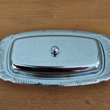 Vintage aluminium butter dish