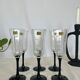 Six vintage champagne glasses Luminarc Octime 70s-80s