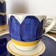 Tasses à café expresso décor peint à la main , Italie