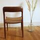 Model chair 75 in teak and rope by Niels Otto Moller