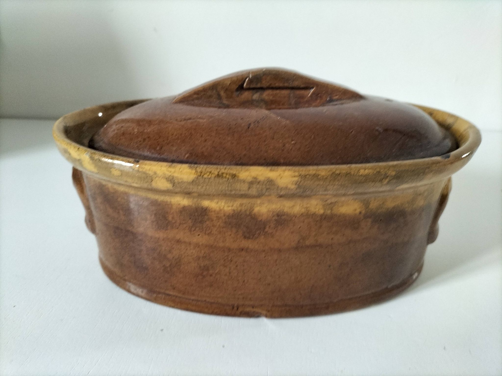Vintage terrine in glazed earthenware La Bourguignonne n°6