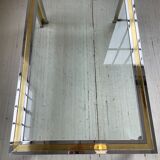 Table basse chrome laiton