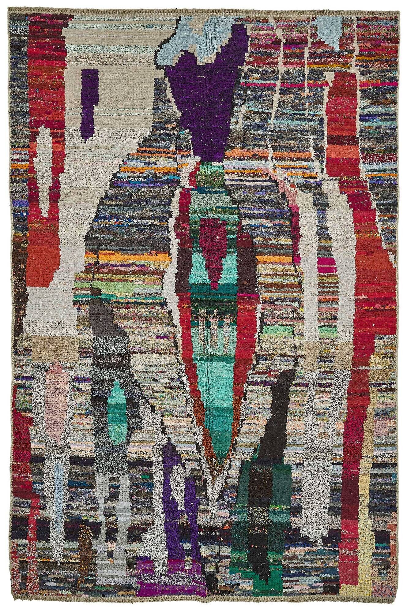 Handwoven Turkish Recycled Boho Rug 175 cm x 270 cm