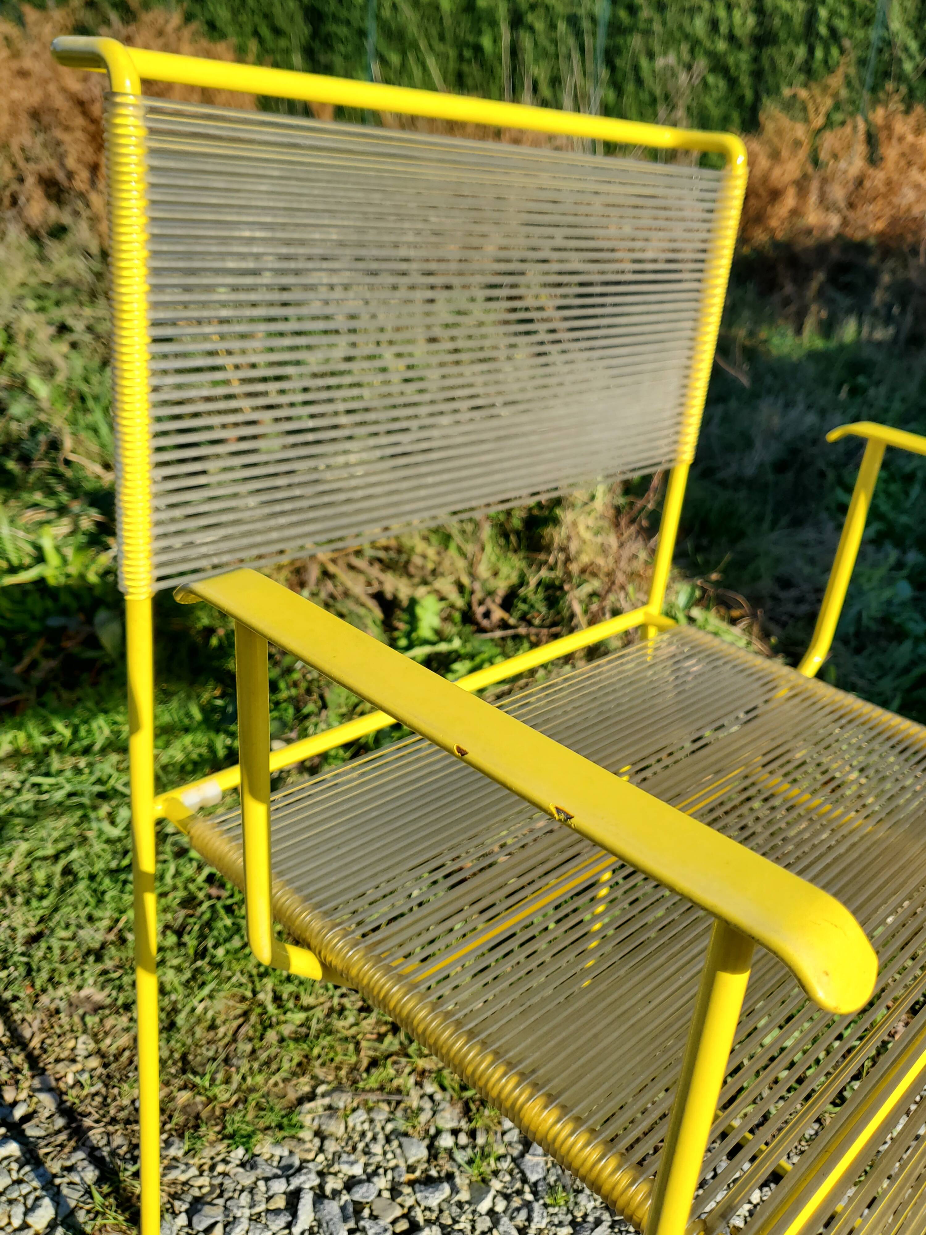 Set of 4 vintage Spaghetti FlyLine chairs