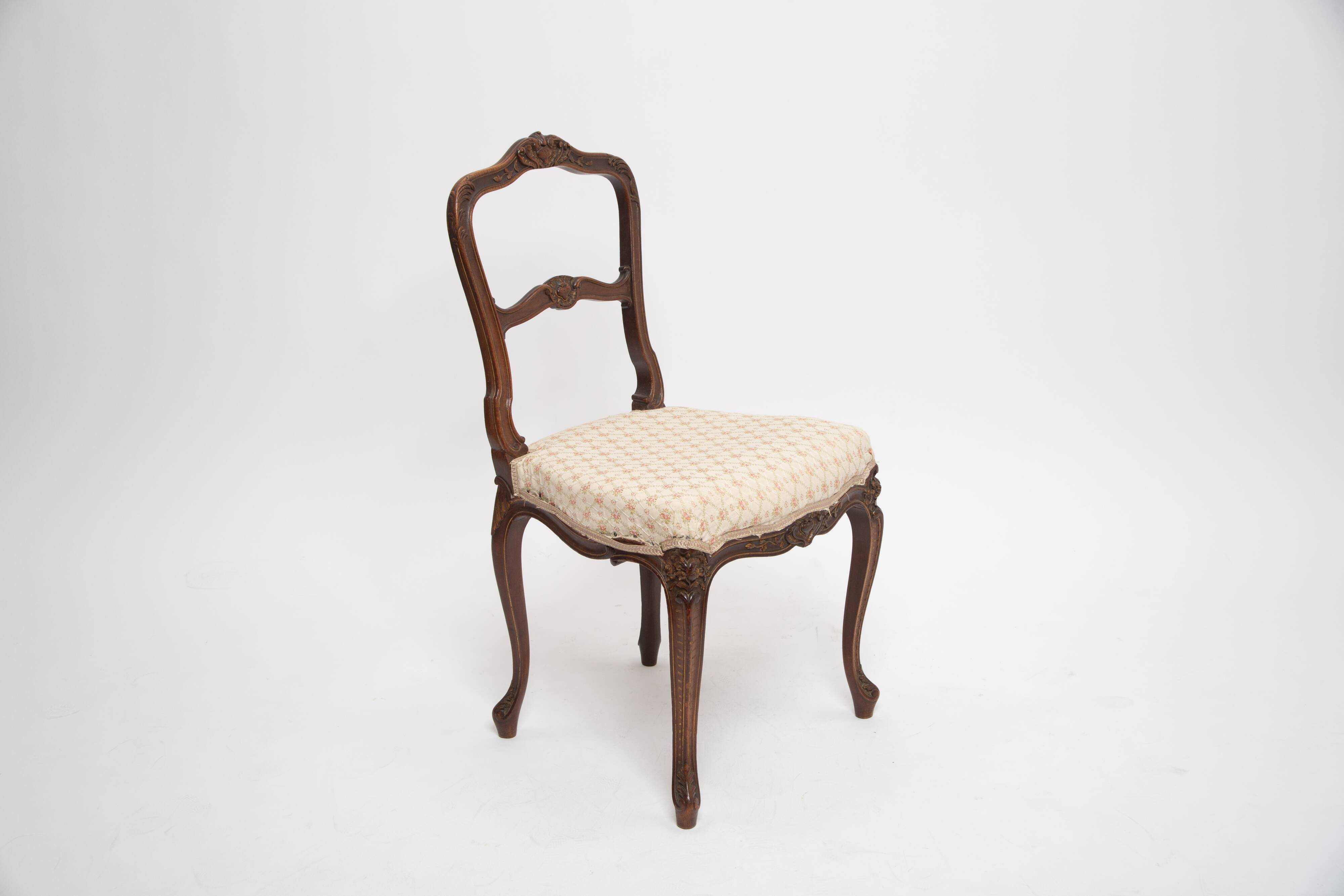 Old chair 1860 signed Pecquereau Napoleon lll