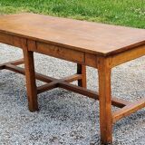 Oak farmhouse table 6 feet 2 drawers 200cm