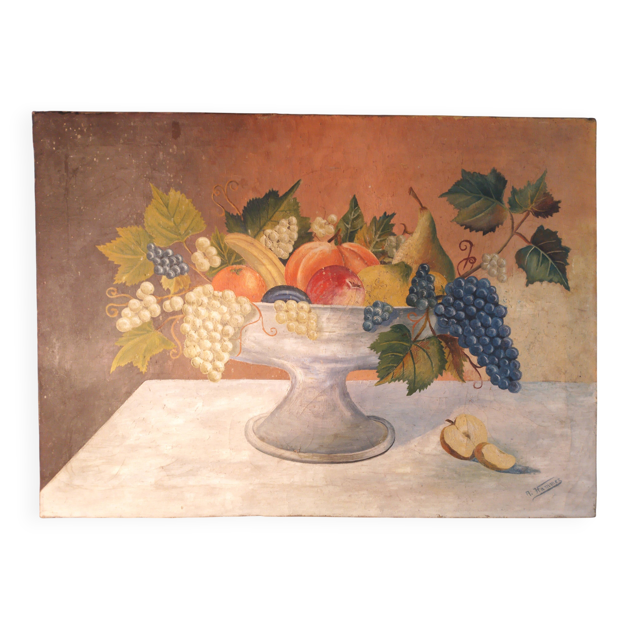 Still life painting from the late 19th century.