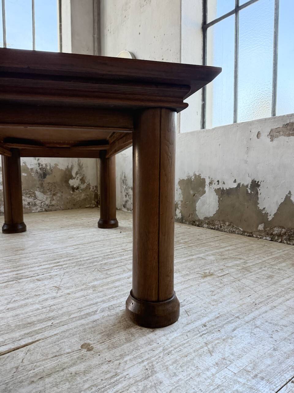 Dudouyt oak dining table 1940