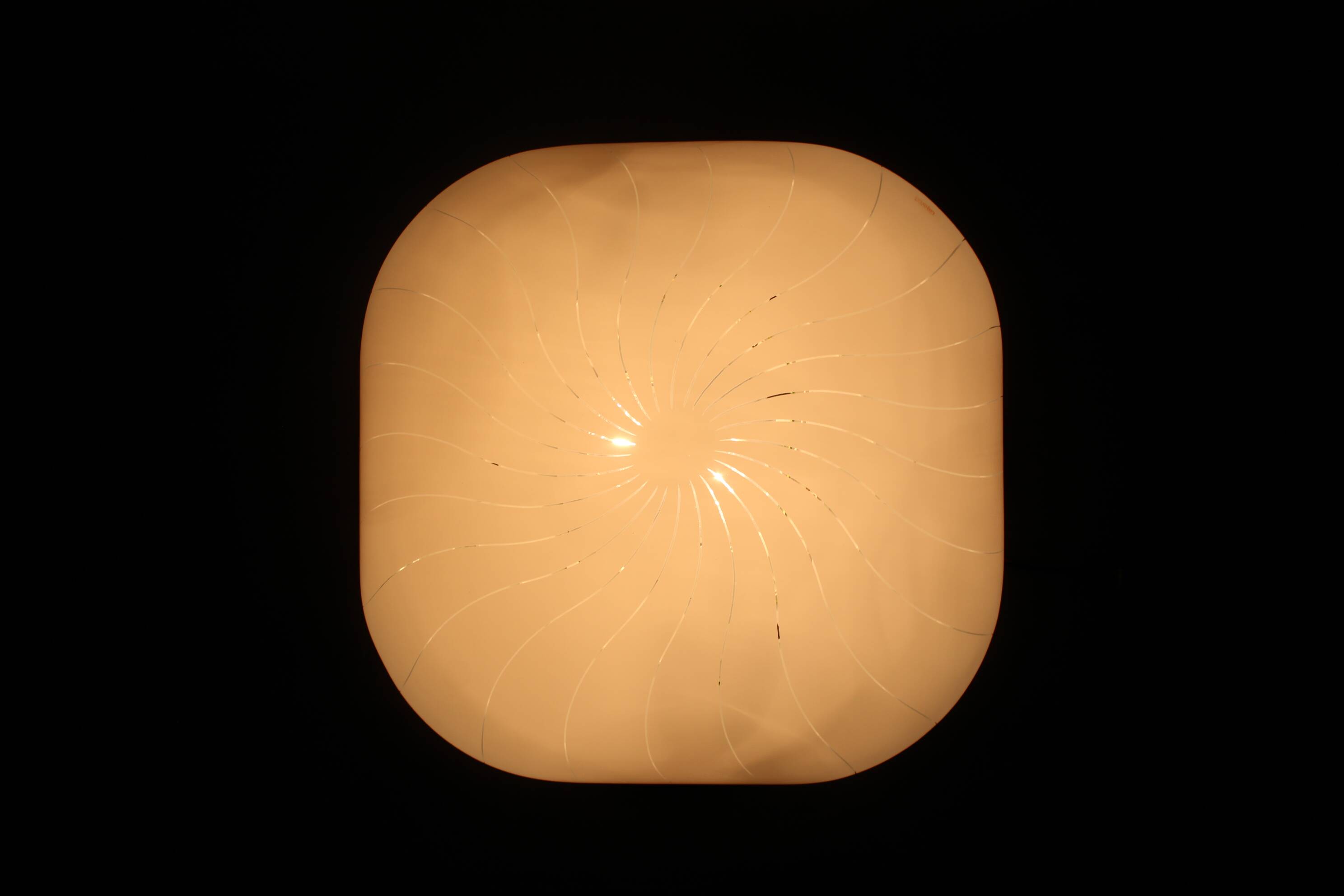 1970s Large Plastic Flush-Mount Light by Molin, Italy