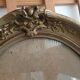 Golden oval frame XXth