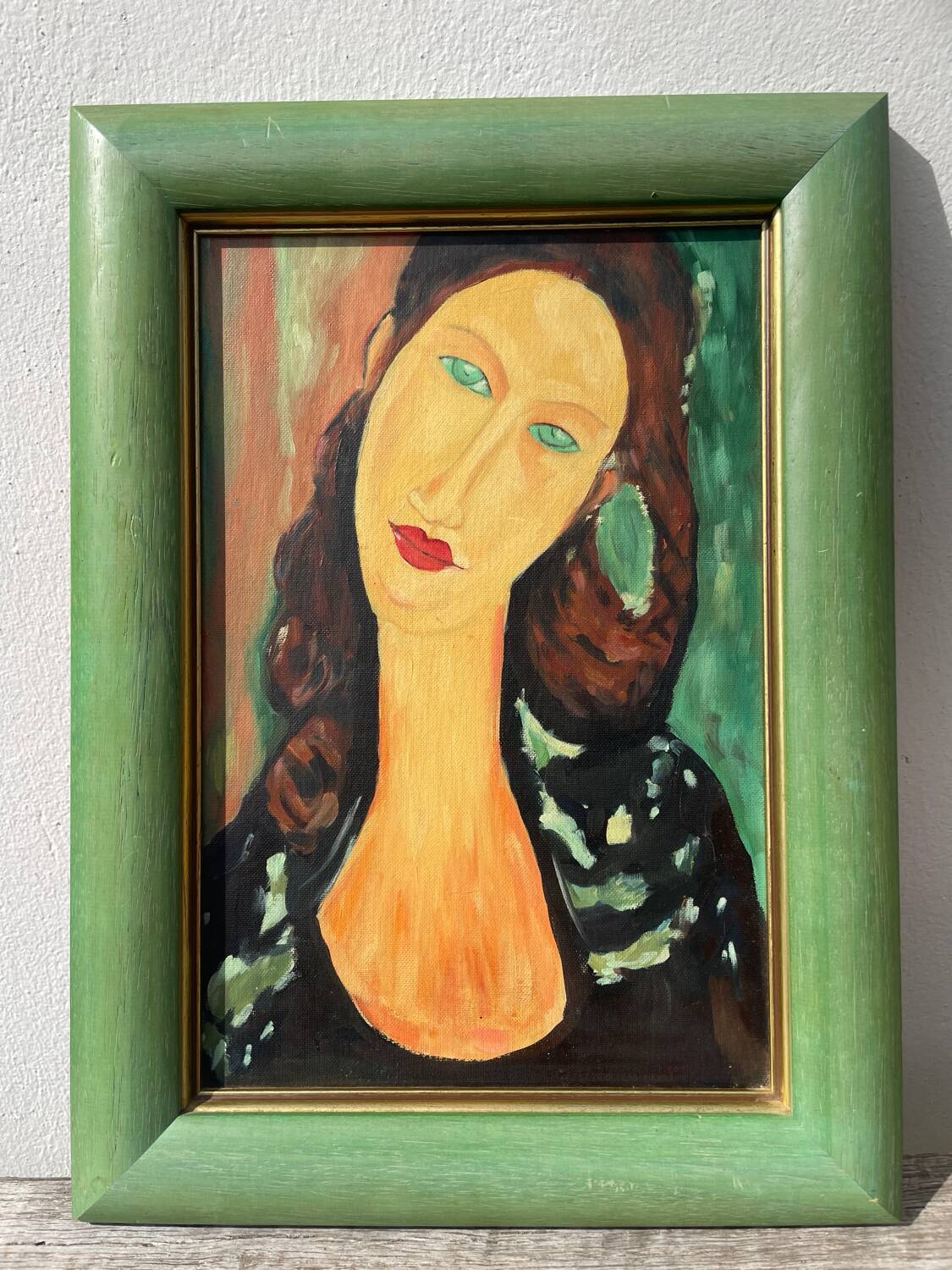Portrait of a woman in oil