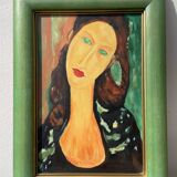 Portrait of a woman in oil