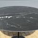 Original Knoll Tulip dining table (137cm) Nero Marquina glossy LIKE NEW!!