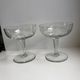 Set of 6 depicted art deco engraved crystal champagne glasses mismatched 50s