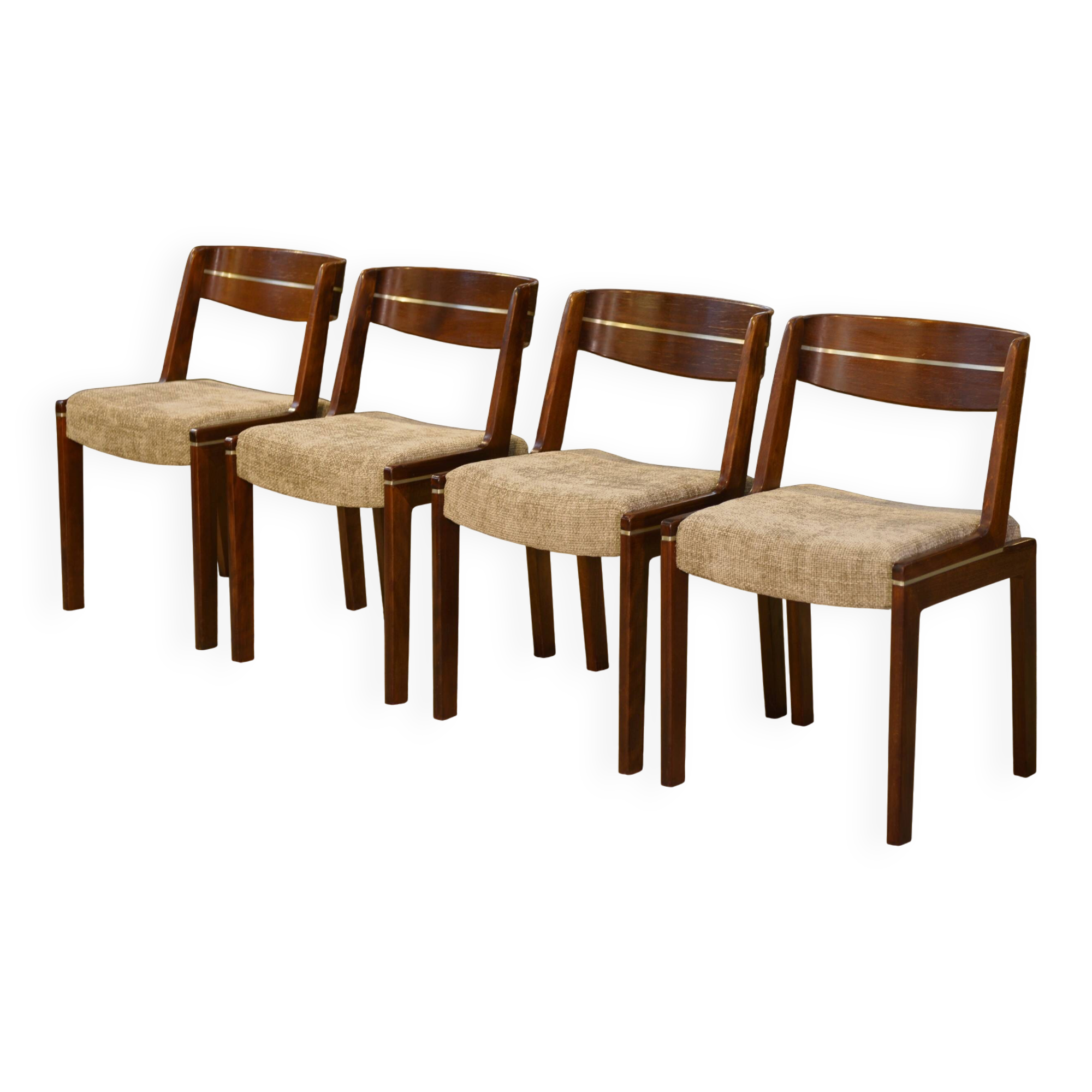 Set of 4 Scandinavian chairs from the 1960s.