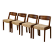 Set of 4 Scandinavian chairs from the 1960s.