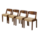 Set of 4 Scandinavian chairs from the 1960s.