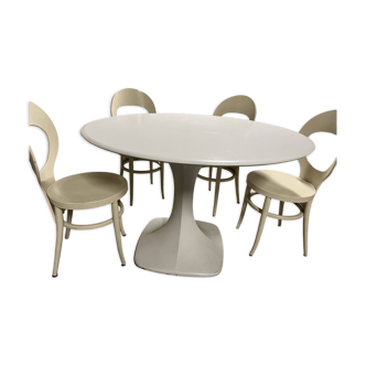 White vintage table