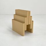 Beige magazine rack by Giotto Stoppino for Kartell, 1970