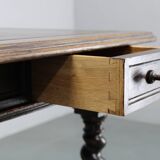 Antique Beech Card/Game Table, Czechoslovakia