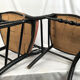 Pair of blackened wooden chairs Napoleon III era