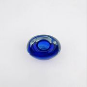 Murano Sommerso Cobalt Blue Vase 11cm 1kg Vintage Art Glass Design 60s