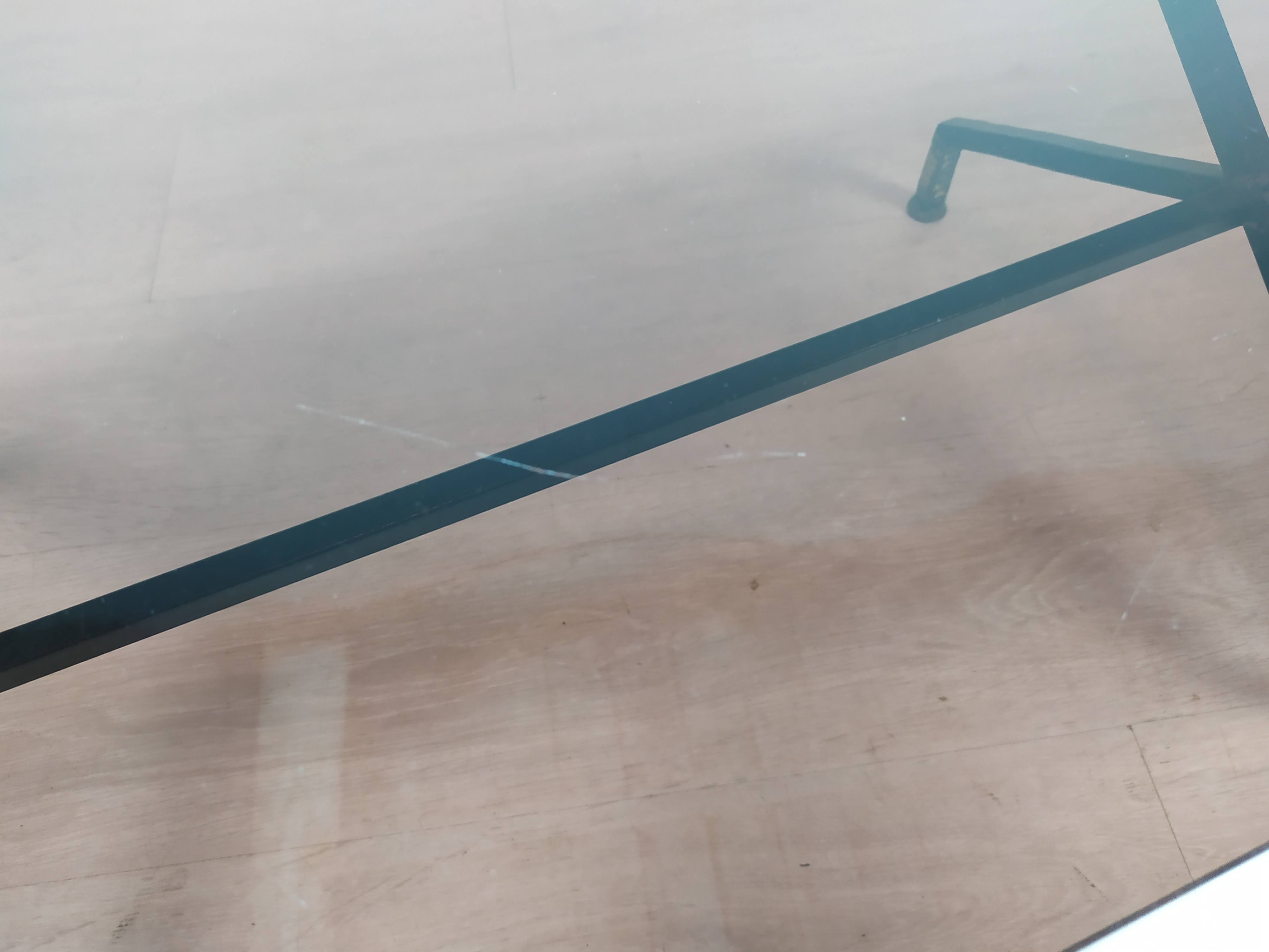 Table basse vintage verre