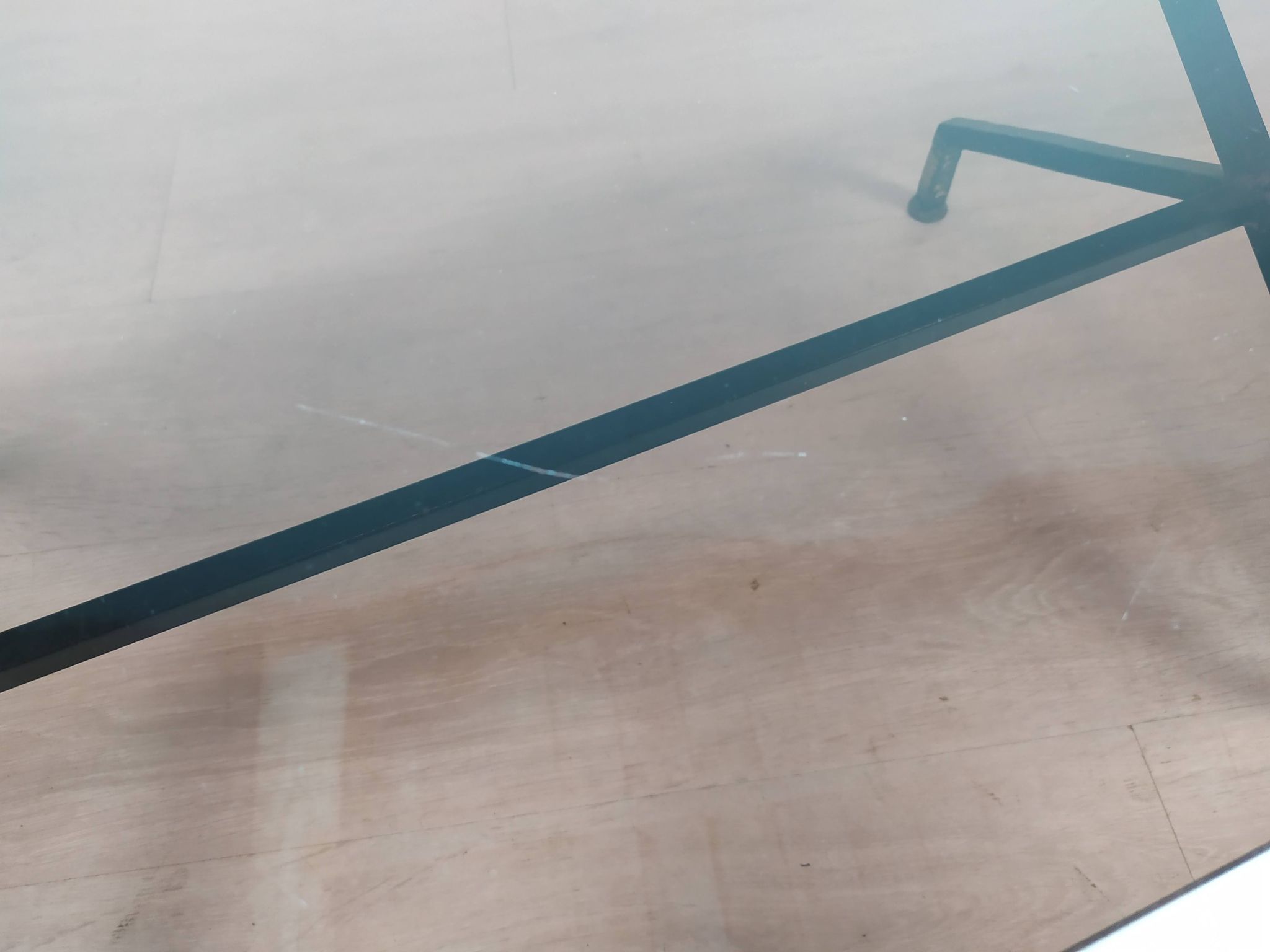 Table basse vintage verre