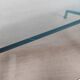 Table basse vintage verre